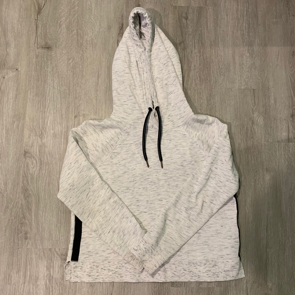 cream/white hoodie